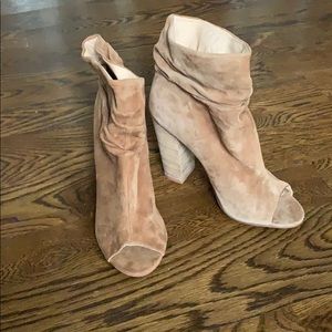 Open toe ankle bootie